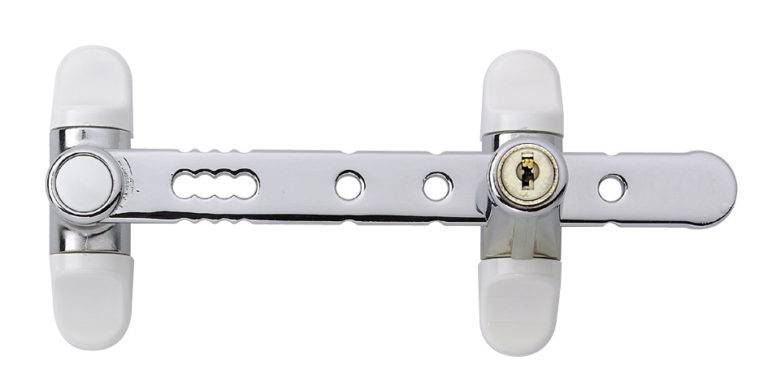Entrebaîlleur à clé AIRLOCK pour fenêtre couleur chromé SOCONA L1C