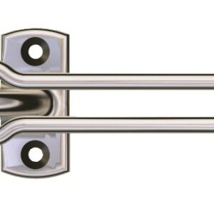 Entrebaîlleur de sécurité CLASSIC allongé pour porte 200 m couleur chrome SOCONA O1AL