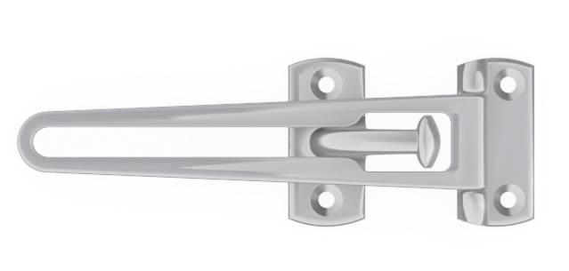Entrebaîlleur de sécurité MODERN pour porte chromé satiné SOCONA P4