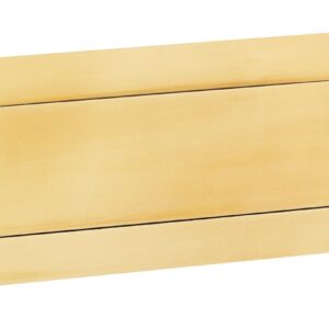 Entrée de courrier laiton titane 454 300 x 55 mm VACHETTE 068964
