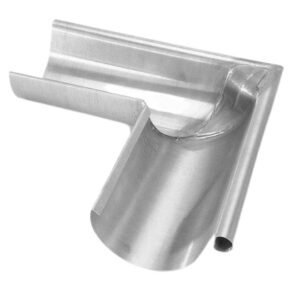 Équerre 1/2 rond 33 VM ZINC en zinc avec boudin 14 pour gouttière – 220027496