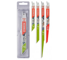 Lames de scie sabre bi-metal multi-usages 5 lames 10 tpi (2,5 mm) 228 x 22 x 1,6 mm