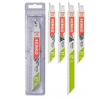 Lames de scie sabre bi-metal pour metaux 5 lames 24 tpi (1 mm) 150 x 19 x 0,9 mm
