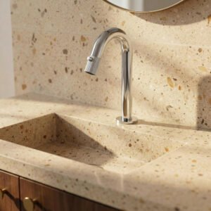 Mitigeur de lave-mains, eau froide, chrome, Esseline, ESSEBAGNO