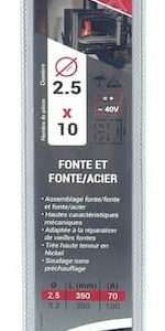 Etui de 10 électrodes Fonte 2,5 x 350 mm SELECTARC 05003S30