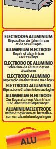 Etui de 5 baguettes alliage d'aluminium 2101 S diamètre 2,5 mm CASTOLIN 2101 S 2505
