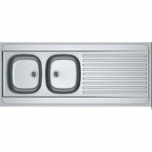 Evier inox à poser SPX 2 cuves avec égouttoir 1400 x 600 cm MAN 721-1400 FRANKE 901420