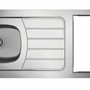 Evier kitchenette ISEO 1 cuve inox L1200 mm MODERNA CPBD120A30