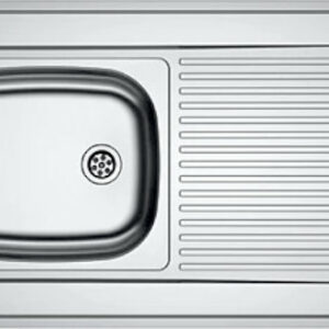 Evier monocuve inox MAN711-1000 avec égouttoir 1000 x 600 cm à poser FRANKE 013939