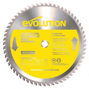 Lame en carbure de tungstène pour acier inoxydable, EVOLUTION, 302, 303 et 304, 90 dents, alésage 20 mm diam. 355 mm