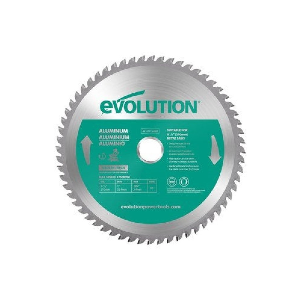 Lame en carbure de tungstène pour l'aluminium D.210 mm