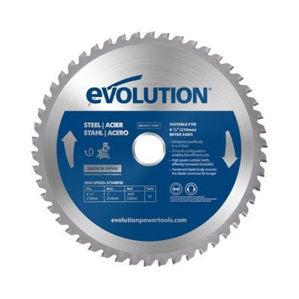 Lame en carbure pour acier D.210mm