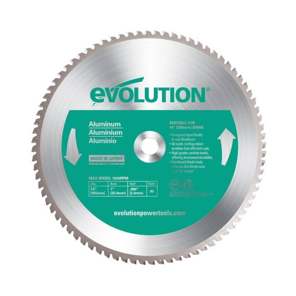 Lame en carbure pour l'aluminium D.355 mm