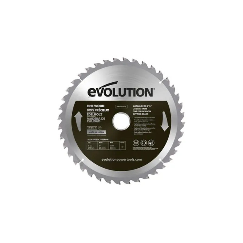 Lame pour bois en carbure D.210 mm