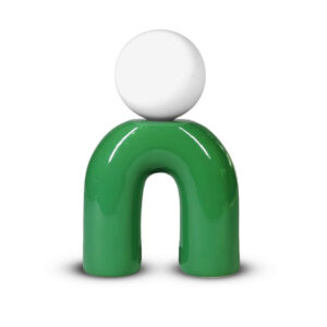 Lampe Pop U, céramique, vert, G9