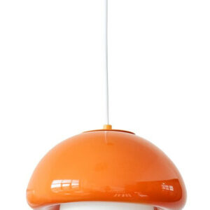 Suspension pop champi ceramique E27 orange