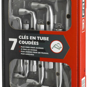 Lot de 7 clés à tube coudées en acier forgé FACOM 92 PG