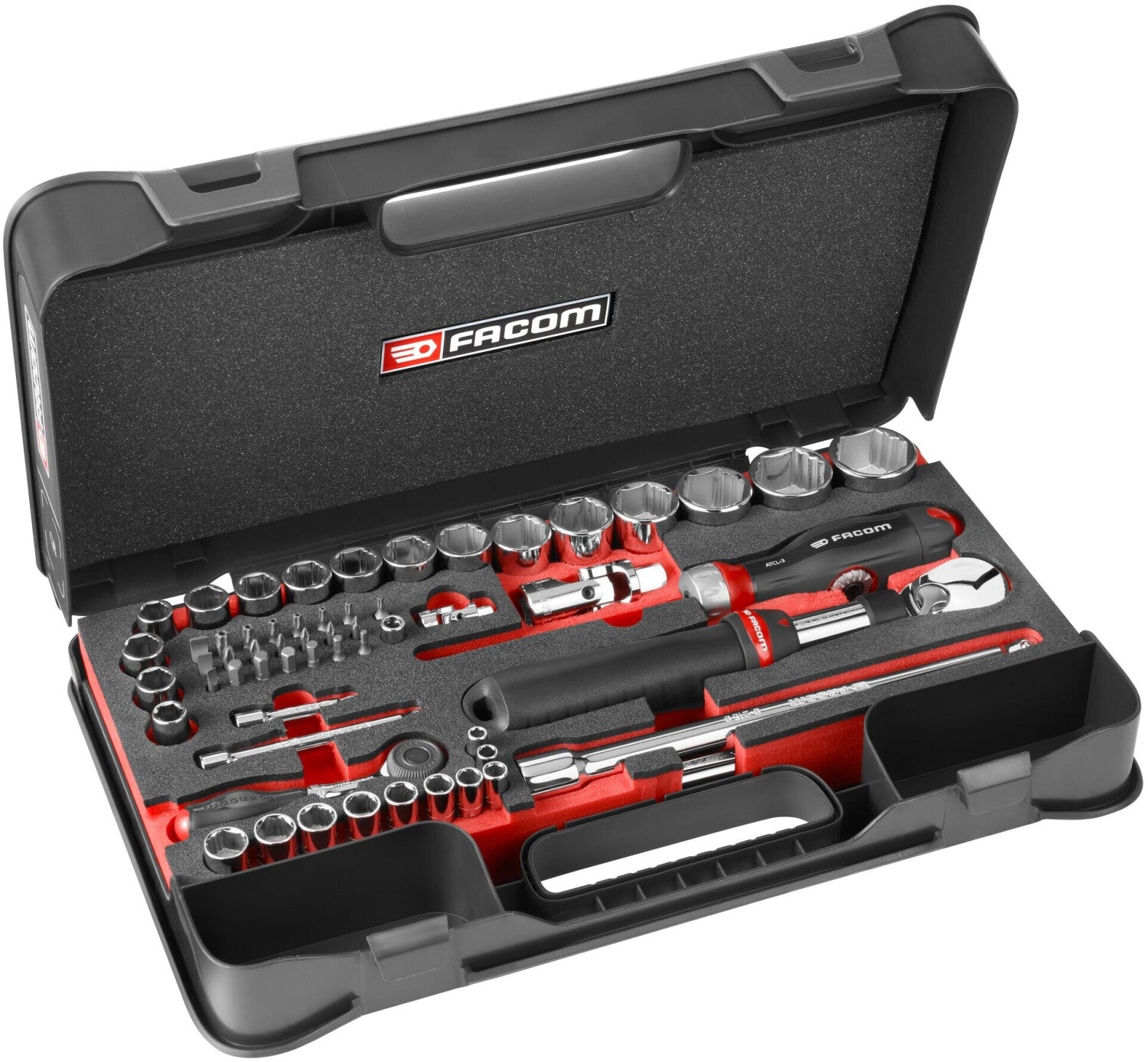 Coffret de serrage et vissage OGV Grip 1/4'' et 1/2'' - FACOM RS.GRPPB