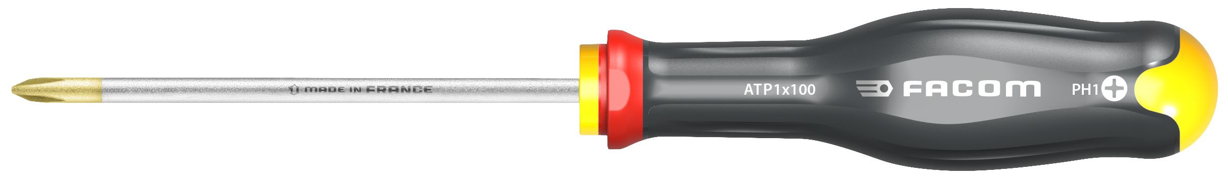 Tournevis cruciforme phillips PH1, L.100 mm FACOM
