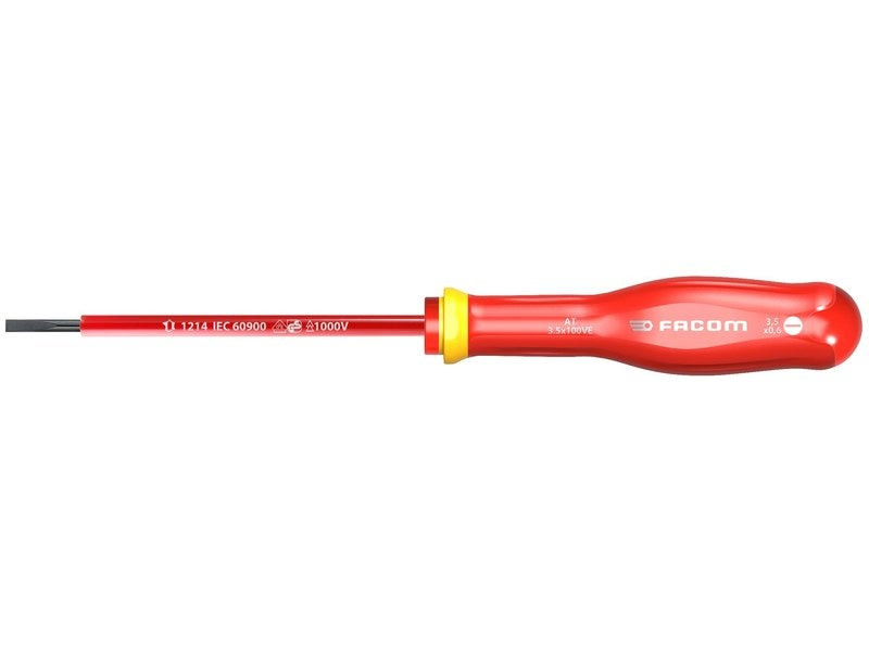 Tournevis Électricien Isolé Plat 3.5, L.100 Mm