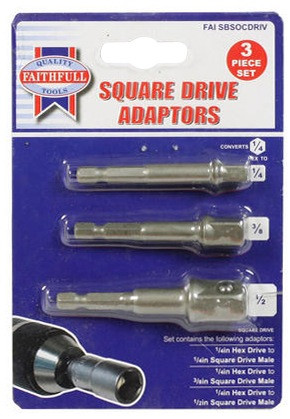 Jeu de 3 porte douilles 50 et 70 mm