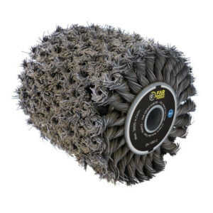 Brosse métallique multimatière pour meuleuse 115015 et 115016, FARTOOLS, diam. 120 mm