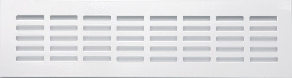 Grille D'Aération Aluminium Laqué, L.30 X L.8 Cm