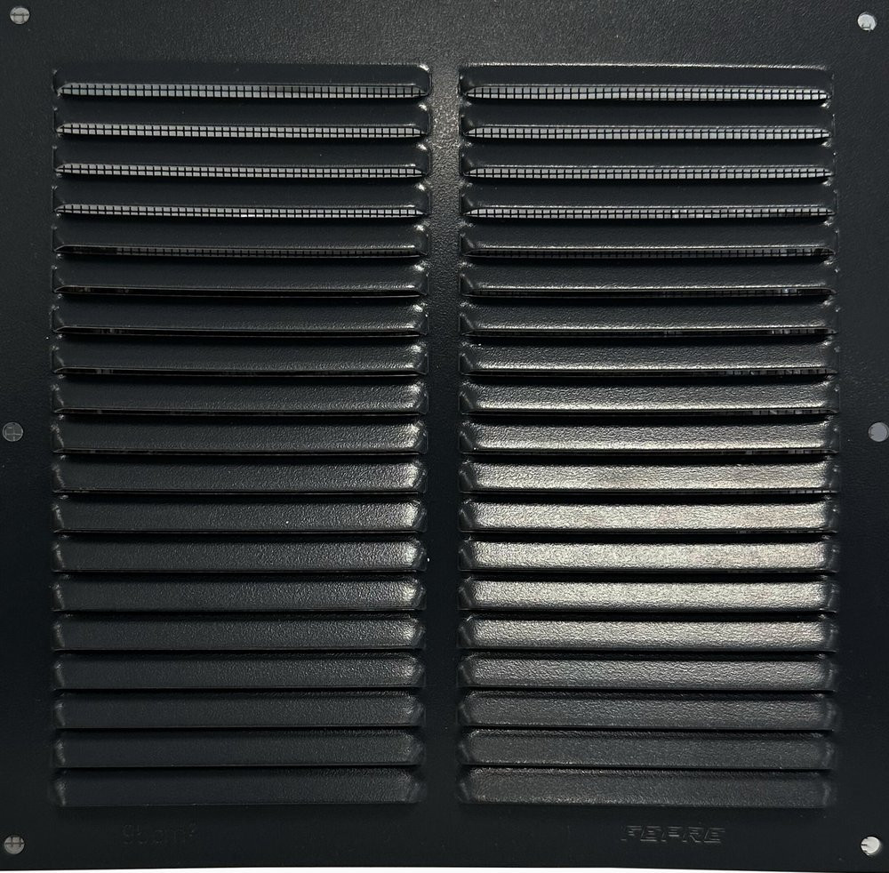 Grilles d'aeration aluminium vernis, L.20 x l.20 cm