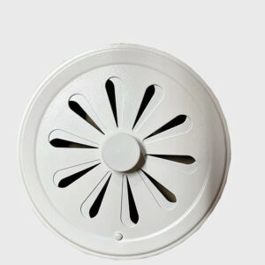 Grilles d'aeration aluminium vernis, L.8 x l.12 cm Diam.12 cm