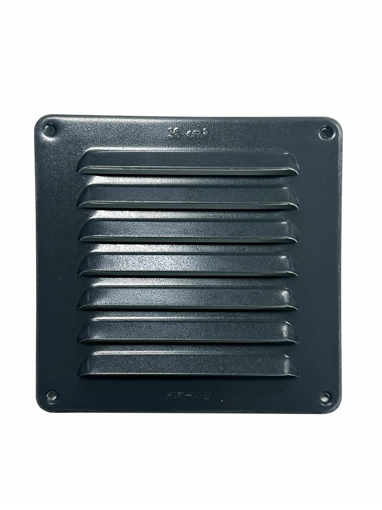 Grilles d'aeration L.15 x l.15cm EP. 1.5mm strong renforcée anthracite aluminiu