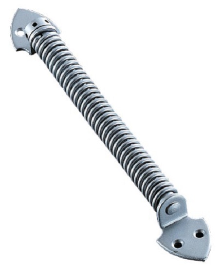 Ferme-porte à ressort Spiral modèle n°74 avec verni diamètre 23 mm acier finition argent GROOM 174001U