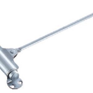 Ferme-porte mécanique à tige Tirex modèle n°54 galet simple pour porte 80 kg finition argent GROOM 154101U