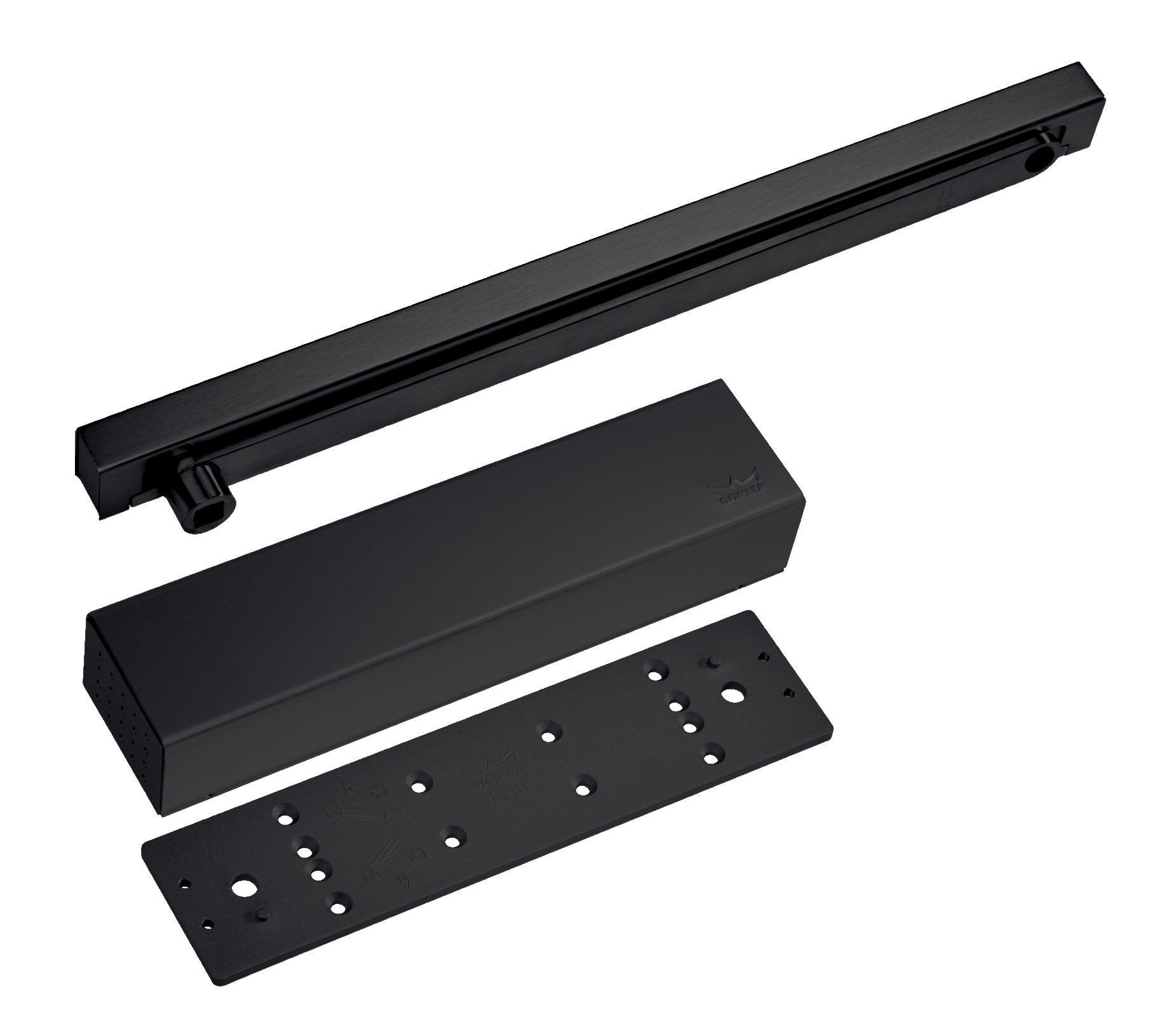 Ferme-porte TS 91 pack métal en 4 noir DORMA 4500000050119