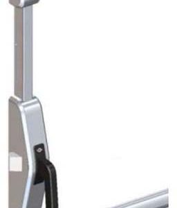 Fermeture anti-panique 3 points argent coupe-feu 950 mm JPM 89D300-01-2A