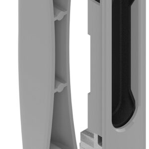 Fermeture double à clé laqué gris alu RAL9006 LA CROISEE DS DS6796-007