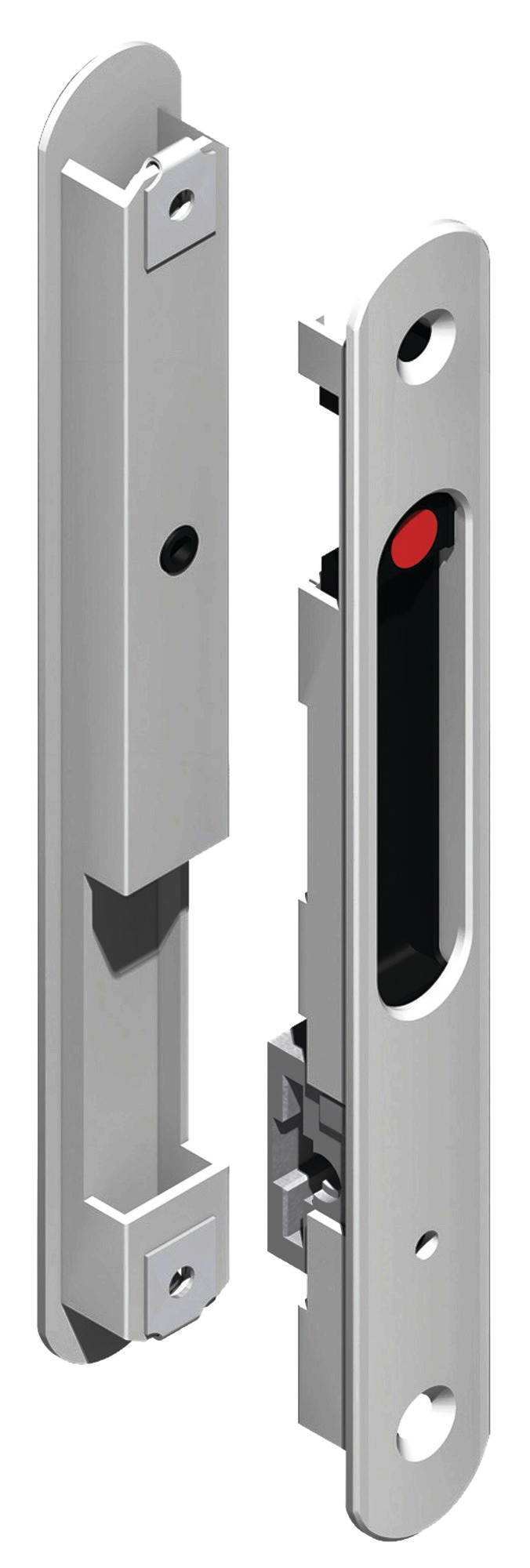Fermeture double laqué gris alu RAL9006 LA CROISEE DS DS6775-007