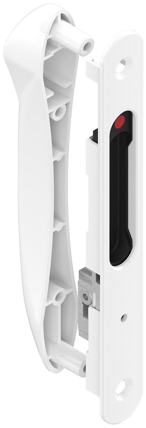Fermeture encastrée double silène à cylindre blanc LA CROISEE DS DS6796-036