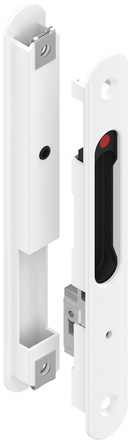 Fermeture encastrée double silène blanc RAL9010 LA CROISEE DS DS6795-036