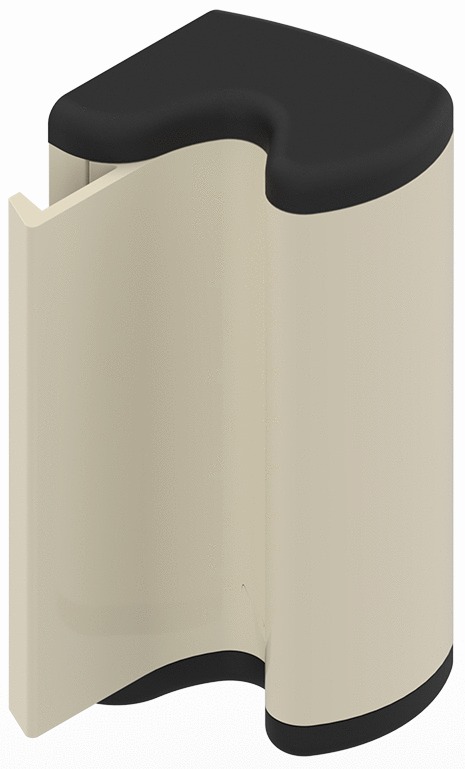 Fermeture semi automatique SORGHO 130 mm laqué brun RAL1247 LA CROISEE DS DS6127-097