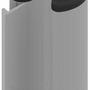 Fermeture semi automatique SORGHO 130 mm laqué gris aluminium RAL9006 LA CROISEE DS DS6127-007