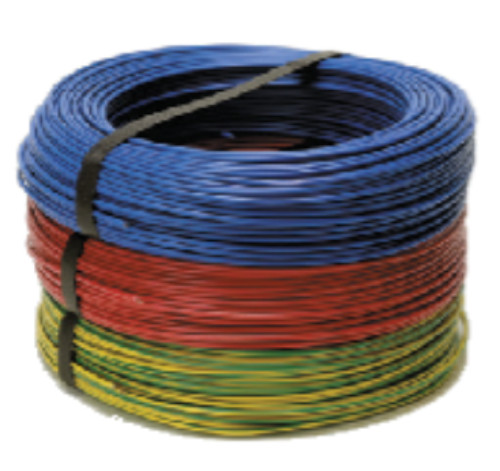 Fil rigide HO7 V-U 1,5 mm² vert/jaune FILS & CÂBLES 000105 (AAA)