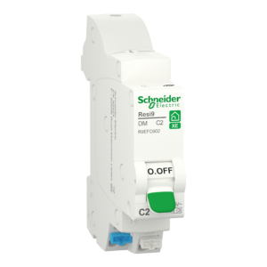 Disjoncteur SCHNEIDER R9EFC602 2A type C Auto 3kA 1P+N embrochable Resi9 XE