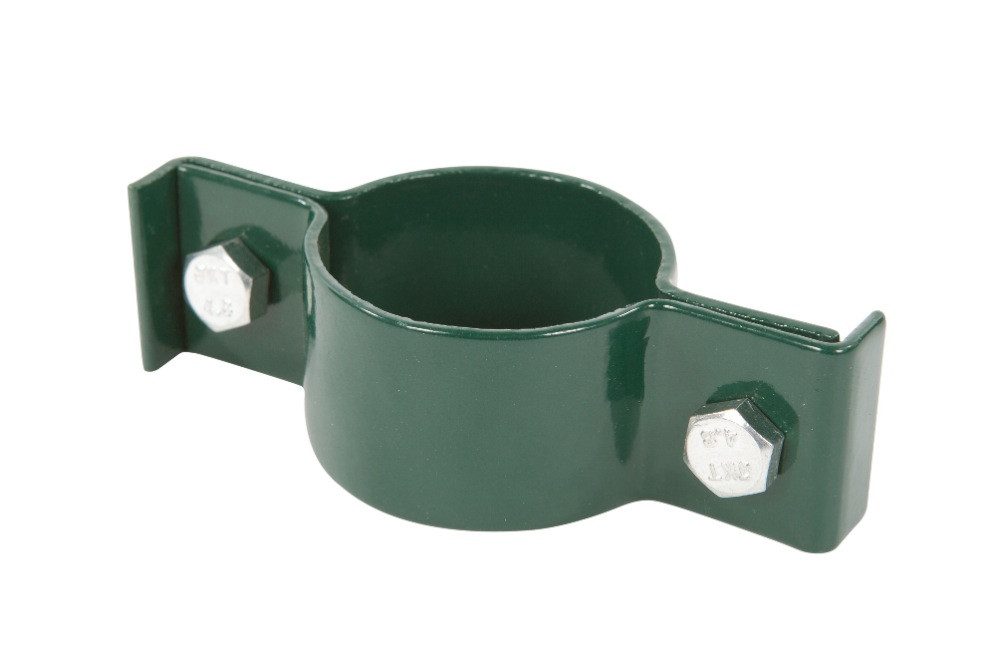 6 colliers de fixation pour Poteau rond VERT ø 48mm