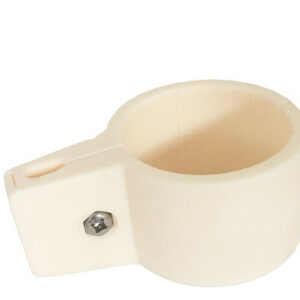 Collier de Fixation BLANC pour panneau rigide sur portillon grillagé