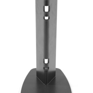 Platine pour Poteau à encoches GRIS