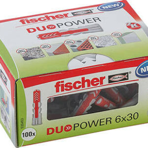 Boîte de 100 Chevilles DUOPOWER 6x30 DIY