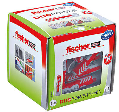 Boîte de 25 Chevilles DUOPOWER 12x60 DIY