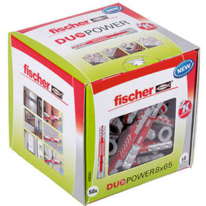Boîte de 50 Chevilles DUOPOWER 8x65 DIY