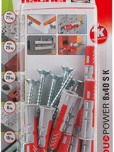 chevilles et vis FISCHER, Diam.8 x L.40 mm