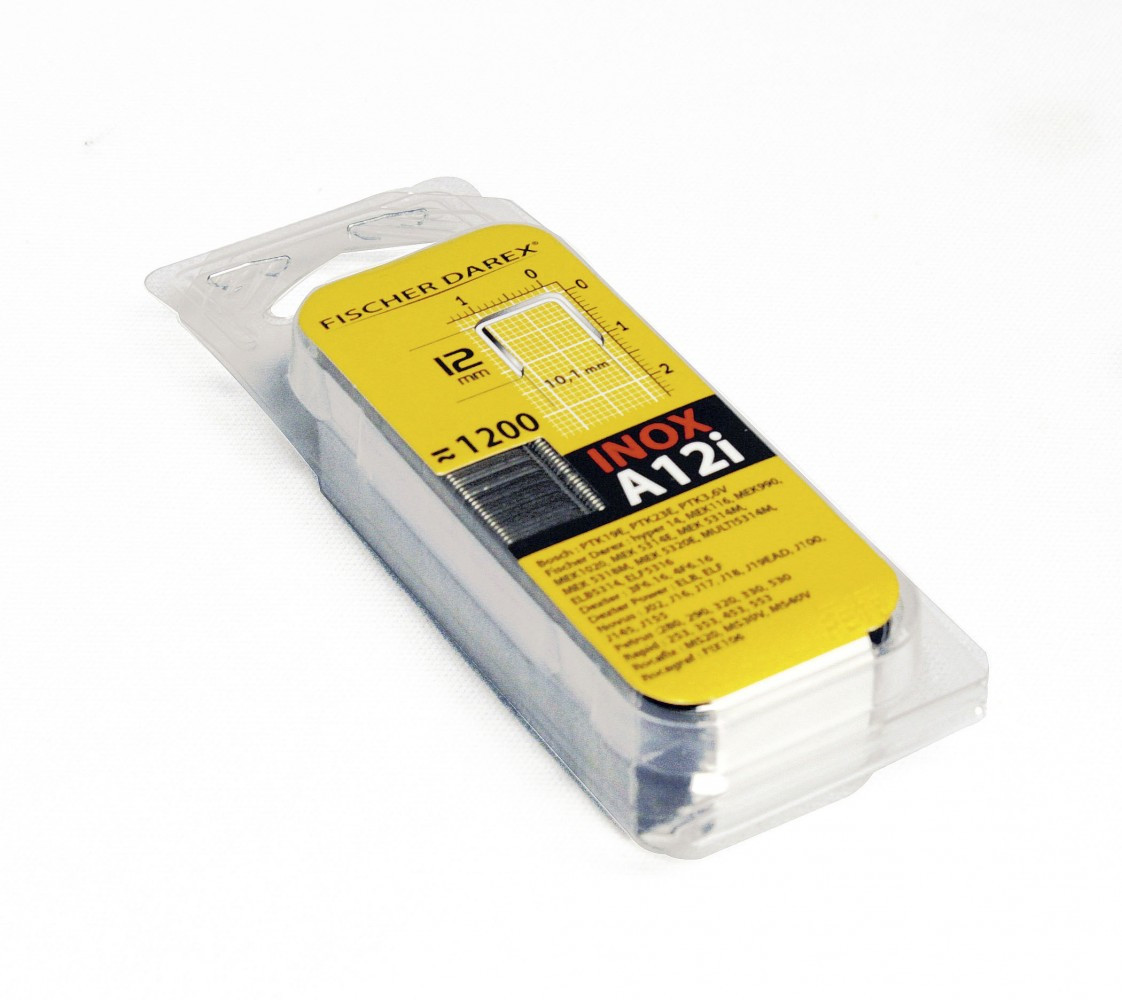 Lot de 1200 agrafes fil fin FISCHER DAREX A12i